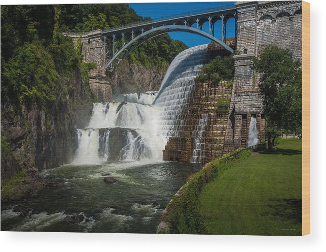 Croton Dam Wood Print featuring the photograph Croton Dam 2 by Frank Mari