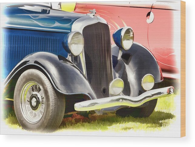 Hot Rod Wood Print featuring the photograph Custom Hot Rod by Ron Roberts