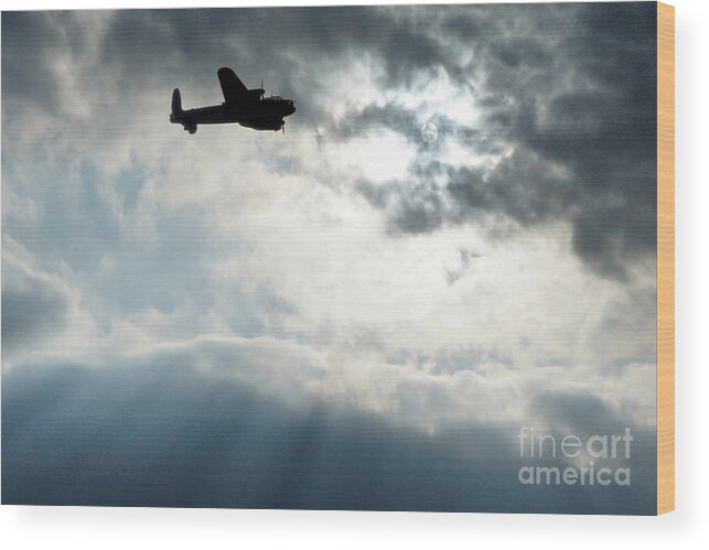 Lancaster Wood Print featuring the photograph Dam Buster by David Birchall