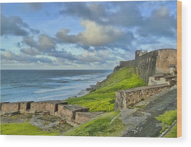 San Juan Wood Print featuring the photograph Dawn at the Fort by Betty Eich
