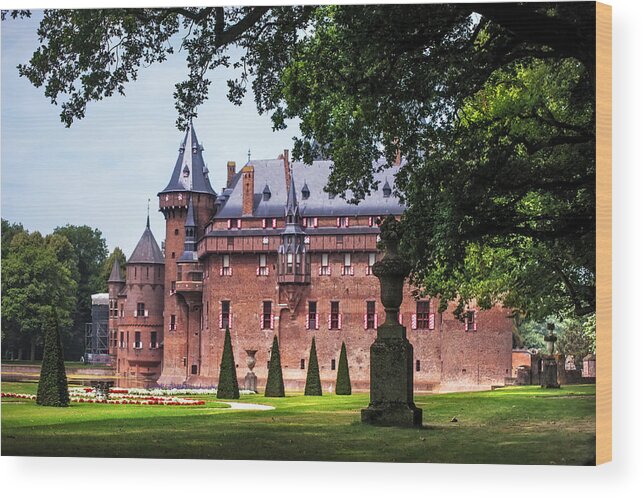 Utrecht Wood Print featuring the photograph De Haar Castle 3. Utrecht. Netherlands by Jenny Rainbow