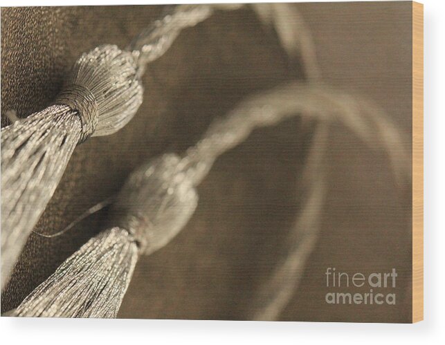  Bind Wood Print featuring the photograph Decorative Tassel by Amanda Mohler