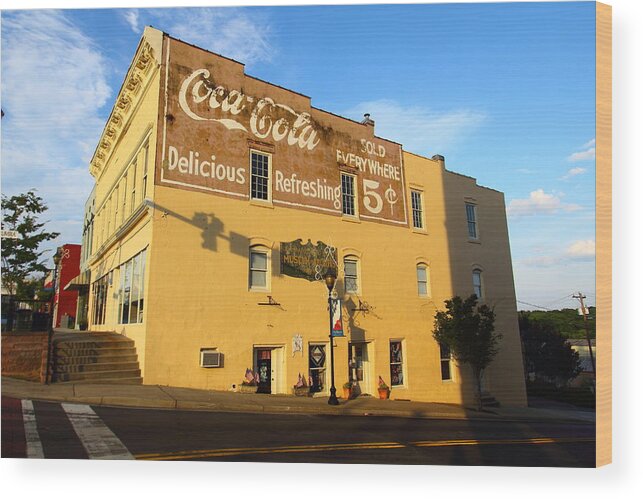 Coca-cola Wood Print featuring the photograph Delicious Refreshing by Joseph C Hinson