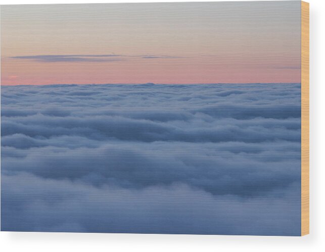 Clouds Wood Print featuring the photograph Descent by Bruce Patrick Smith