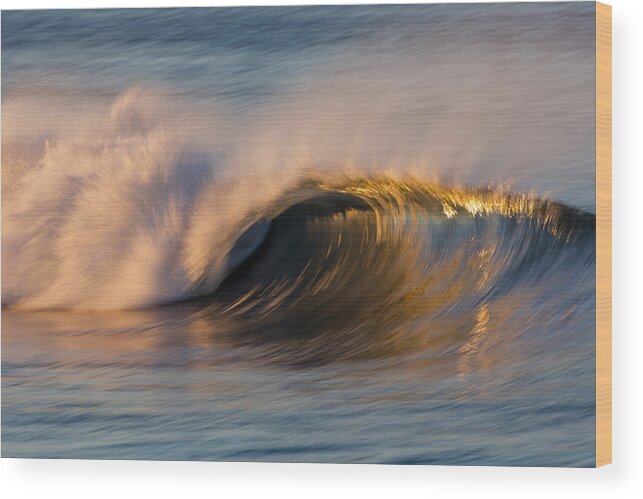 Wave Wood Print featuring the photograph Diagonal Blur Wave 73A8081 by David Orias