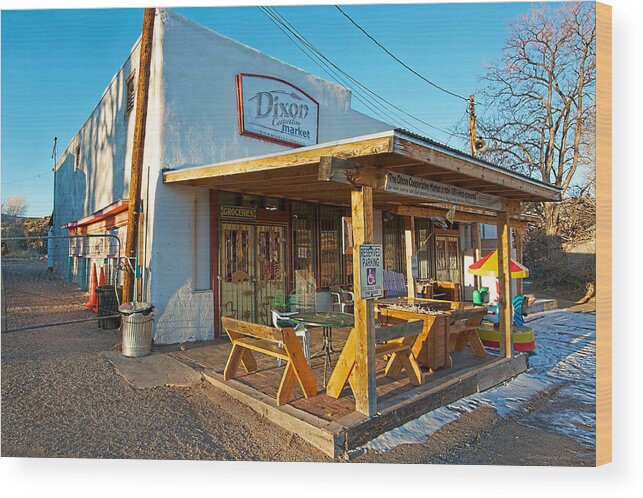 Co-op Wood Print featuring the photograph Dixon Cooperative Market by Britt Runyon