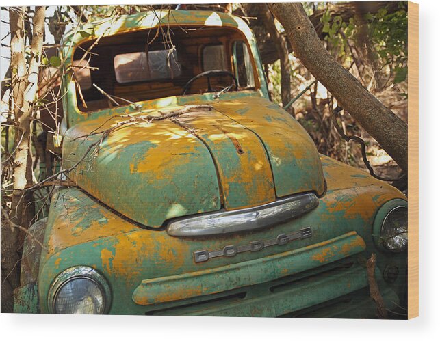 Car Wood Print featuring the photograph Done Dodge by Betty Morgan