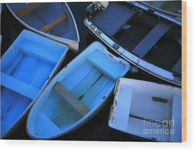 Dories Wood Print featuring the photograph Dories by Timothy Johnson