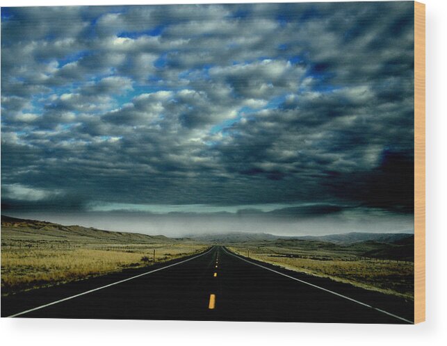 Vanishing Wood Print featuring the photograph Drivers Reward.. by Al Swasey