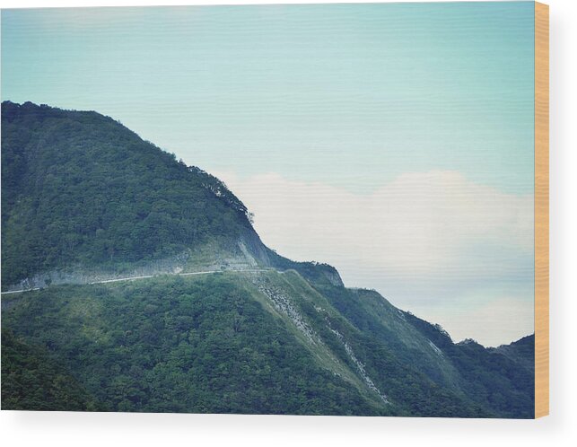 Scenics Wood Print featuring the photograph Driveway Of Mountain,japan by Yagi Studio