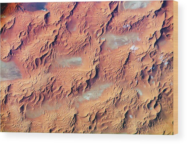 Sand Sea Wood Print featuring the photograph Dune Sea by Nasa/science Photo Library