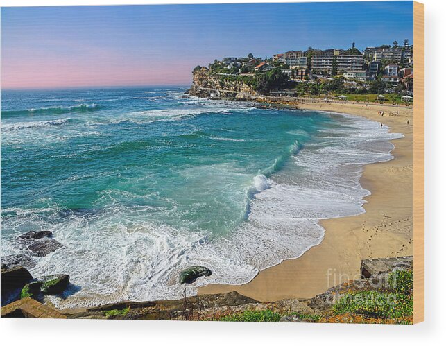Photography Wood Print featuring the photograph Early Morning Bronte Beach by Kaye Menner by Kaye Menner