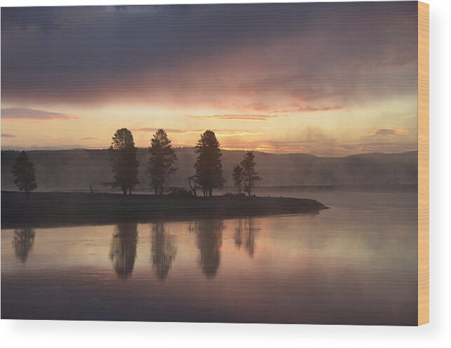 Early Wood Print featuring the photograph Early Morning in the Valley by Tranquil Light Photography