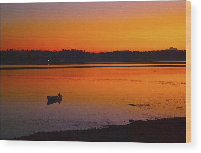 Washington State Wood Print featuring the photograph Early Morning by Ron Roberts
