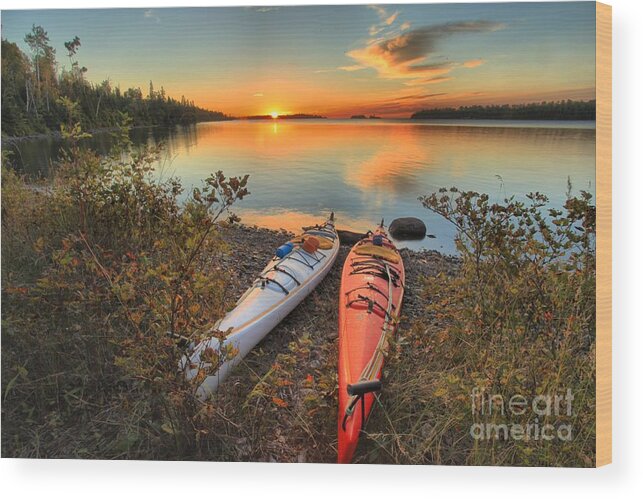 Isle Royale National Park Wood Print featuring the photograph Early Risers by Adam Jewell