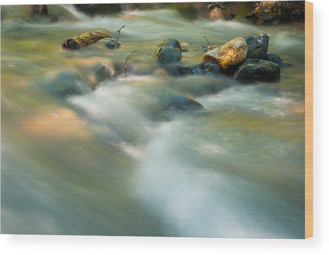 Creek Wood Print featuring the photograph Early Summer Runoff by Joan Herwig