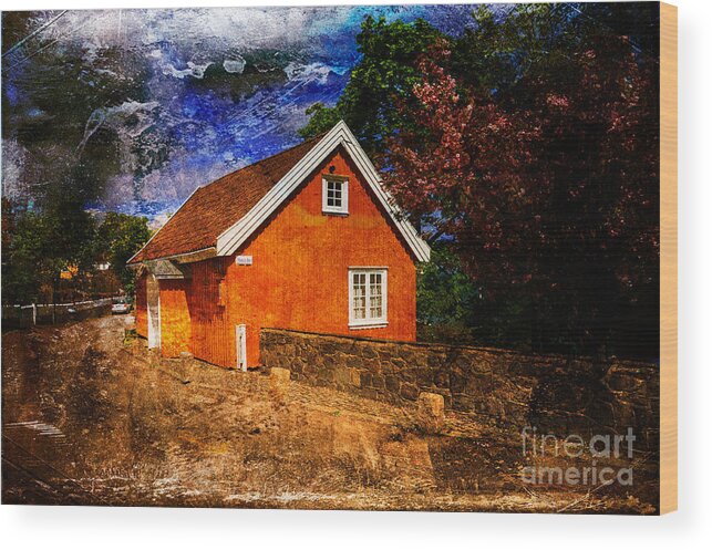 House Wood Print featuring the photograph Edvard Munch's House by Randi Grace Nilsberg