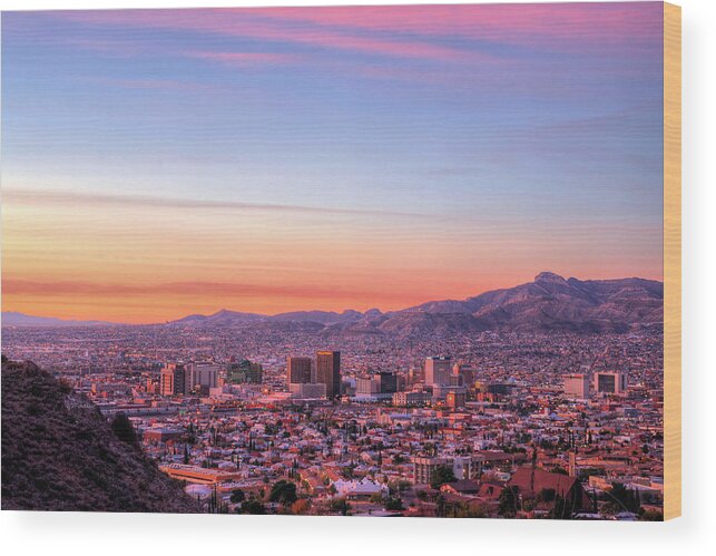 El Paso Wood Print featuring the photograph El Paso by JC Findley