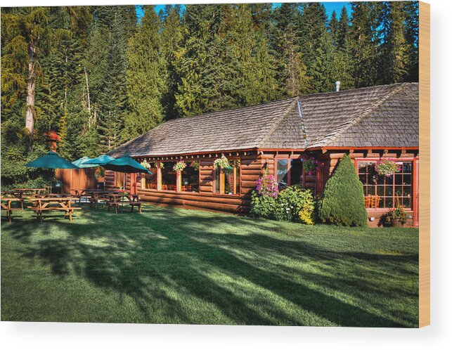 Elkins Resort Wood Print featuring the photograph Elkins Resort in the Morning by David Patterson