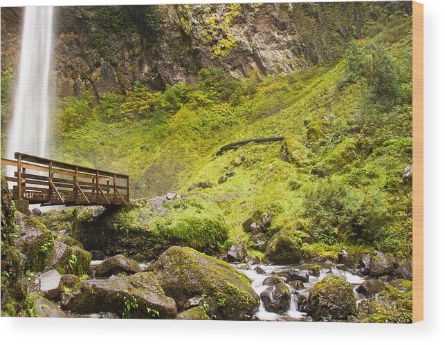 Elowah Falls Wood Print featuring the photograph Elowah falls by Kunal Mehra