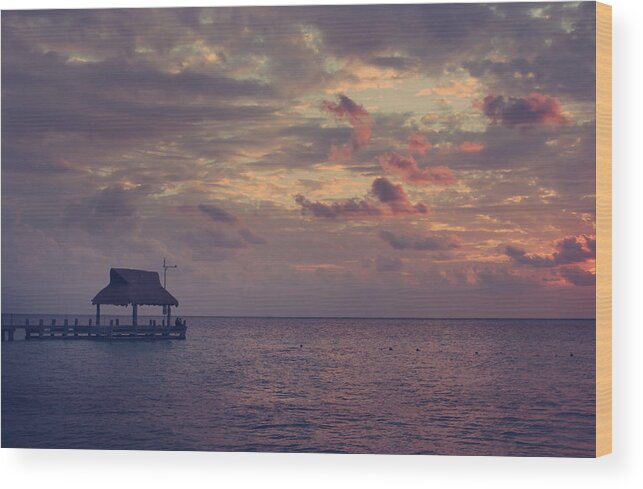 Cozumel Wood Print featuring the photograph Enchanted Evening by Laurie Search