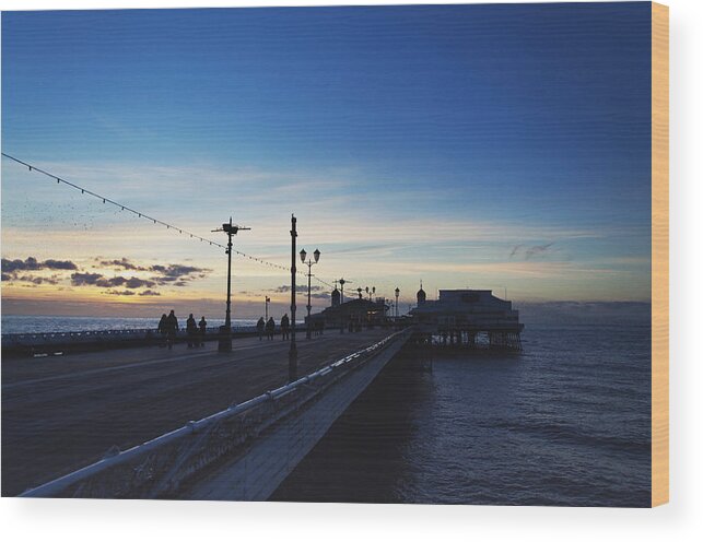 Pier Wood Print featuring the photograph End of the season by Nick Barkworth