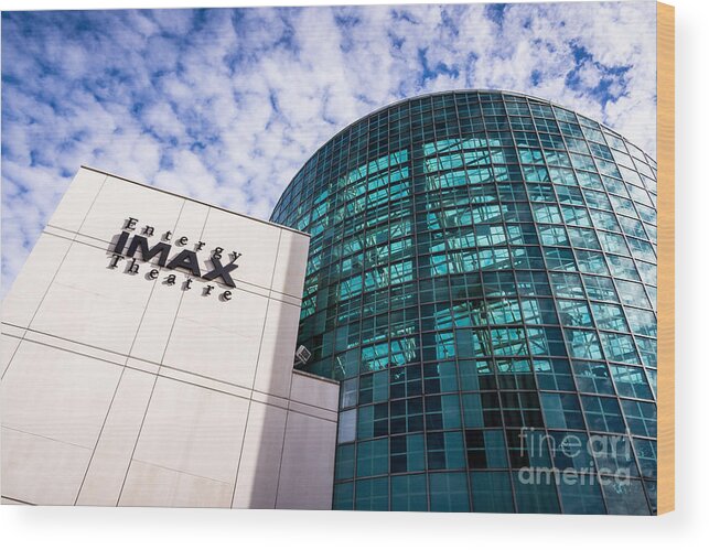 America Wood Print featuring the photograph Entergy IMAX Theatre in New Orleans by Paul Velgos