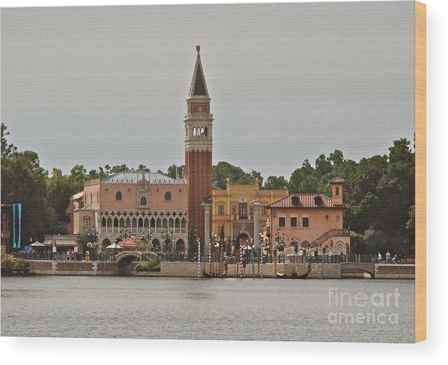 Epcot Wood Print featuring the photograph Epcot Italy Pavilion by Carol Bradley