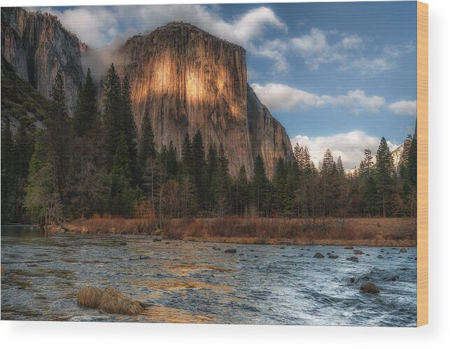 Yosemite National Park Wood Print featuring the photograph Eternal Light by Chuck Jason