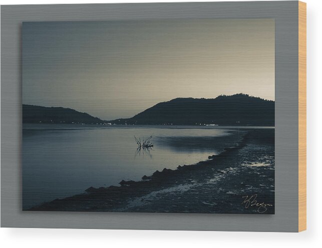 Big Bear Wood Print featuring the photograph Evening by Kevin Bergen