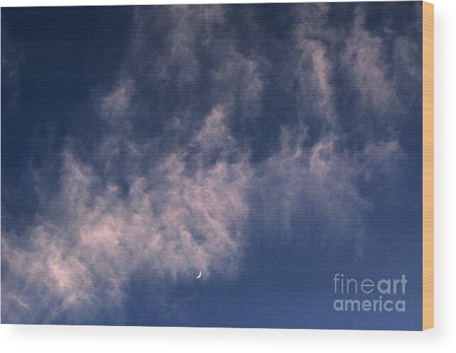 Evening Wood Print featuring the photograph Evening Sky by Kim Lessel
