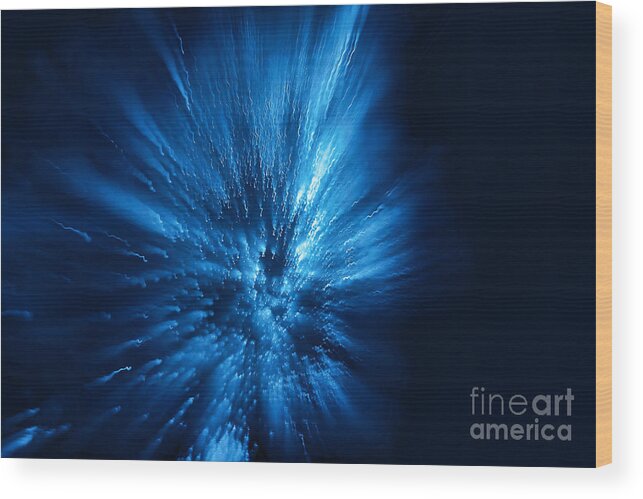 Digital Wood Print featuring the photograph Event Horizon by Stan Reckard