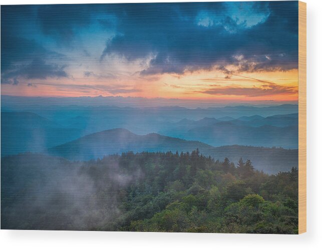 Asheville Wood Print featuring the photograph Exhale by Joye Ardyn Durham