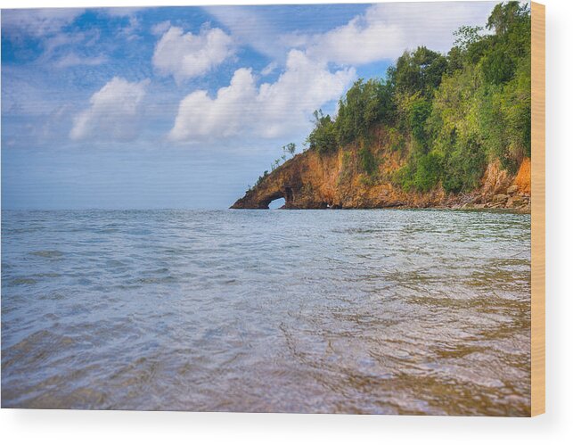 Saint Lucia Wood Print featuring the photograph Eye-Land Ciceron St. Lucia by Ferry Zievinger