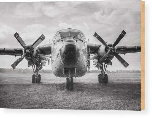 Usaf Wood Print featuring the photograph Fairchild C-119 Flying Boxcar - Military Transport by Gary Heller