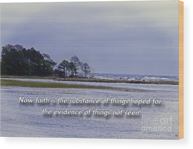 North Carolina Wood Print featuring the photograph Faith Hope by Sandra Clark