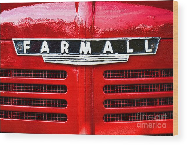 Farmall Wood Print featuring the photograph Farmall by Olivier Le Queinec