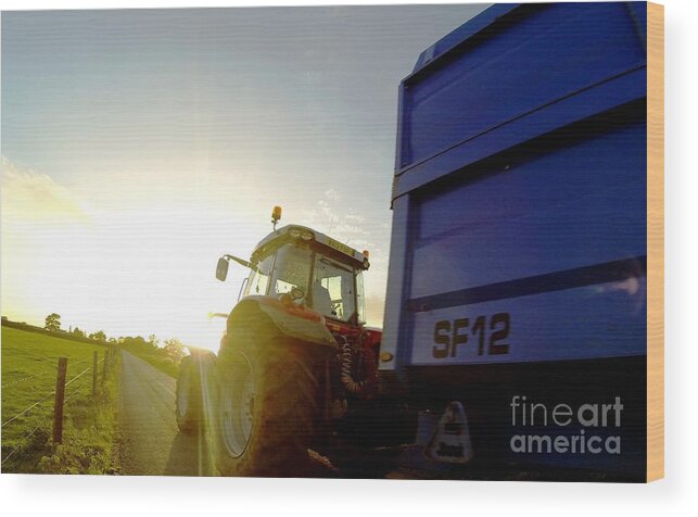 Farmer Wood Print featuring the photograph Farmers World 2 by Aqil Jannaty