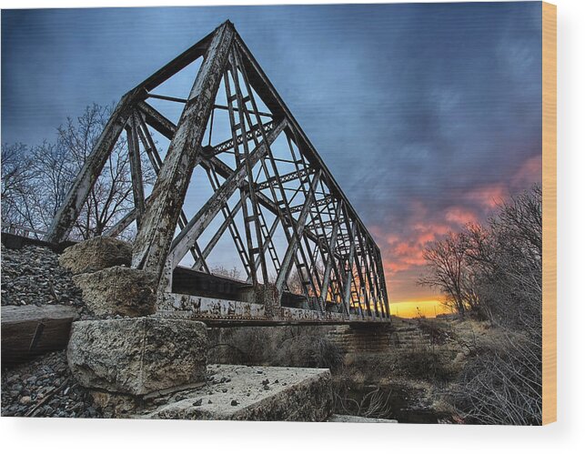 Bridge Wood Print featuring the photograph Ferrous by Thomas Zimmerman