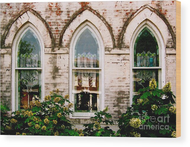 Church Wood Print featuring the photograph Fillmore Street Chapel Corinth Mississippi by T Lowry Wilson
