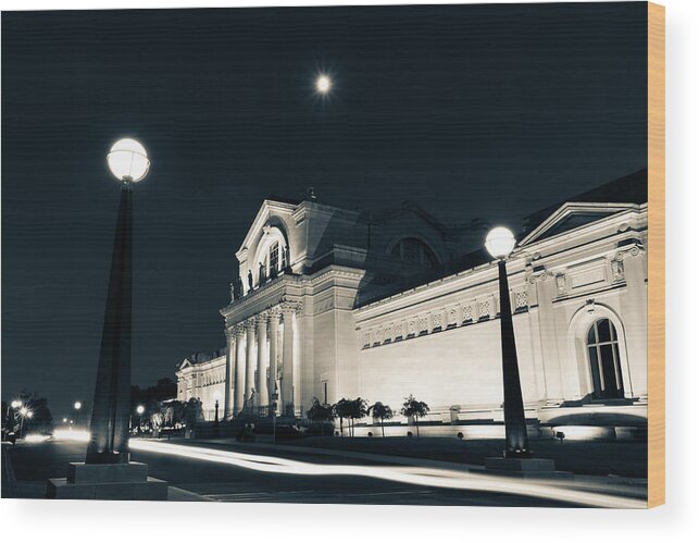 St. Louis Wood Print featuring the photograph Fine Arts Drive by Scott Rackers