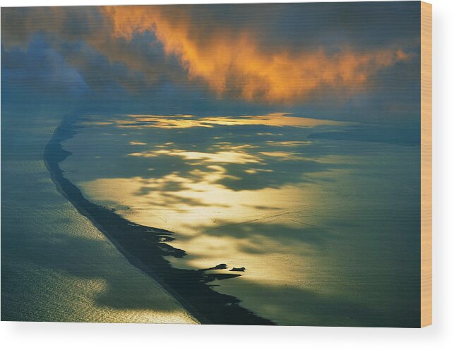Fire Island Wood Print featuring the photograph Fire Island by Laura Fasulo