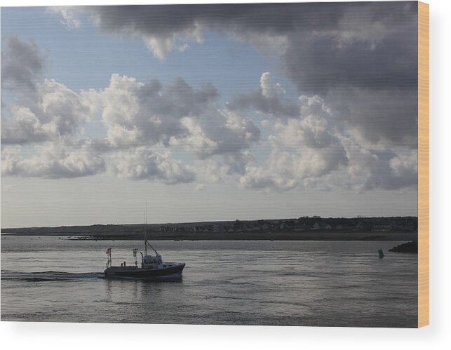 Fishing Boat Wood Print featuring the photograph Fishing Boat by Amazing Jules