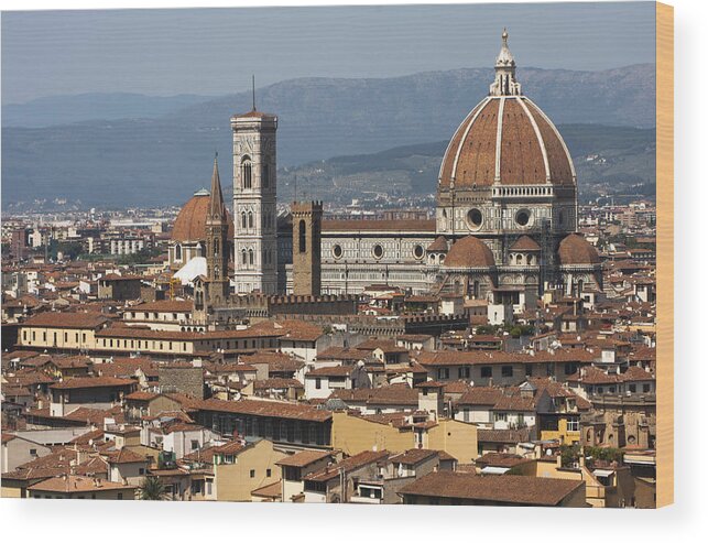 Florence Wood Print featuring the photograph Florence Italy by Nathan Rupert