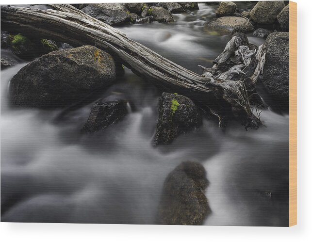 Long Exposure Photography Wood Print featuring the photograph Flow by Chuck Jason