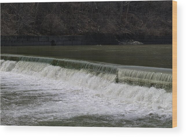 Art Photograph Wood Print featuring the photograph Flowing River by Nicky Jameson