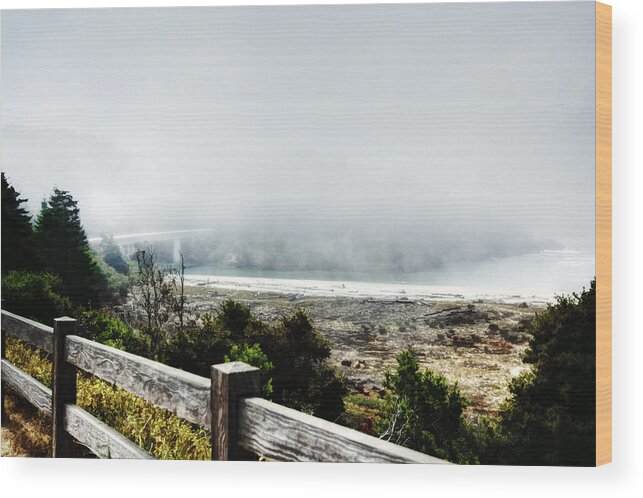 California Art Wood Print featuring the photograph Foggy Mendocino Morning by Kandy Hurley