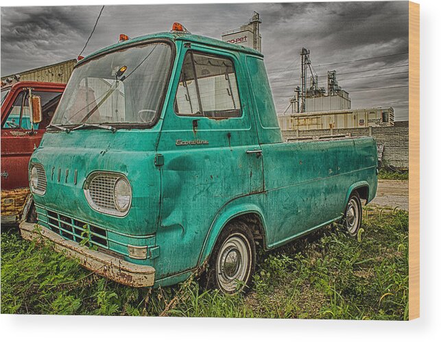 Truck Wood Print featuring the photograph Ford Econoline Pickup by Ken Kobe