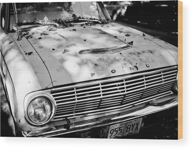 Car Wood Print featuring the photograph Ford by Niels Nielsen