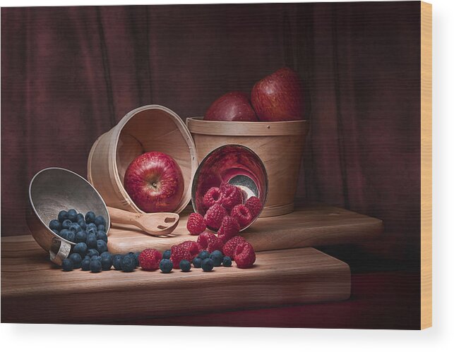 Abundance Wood Print featuring the photograph Fresh Fruits Still Life by Tom Mc Nemar
